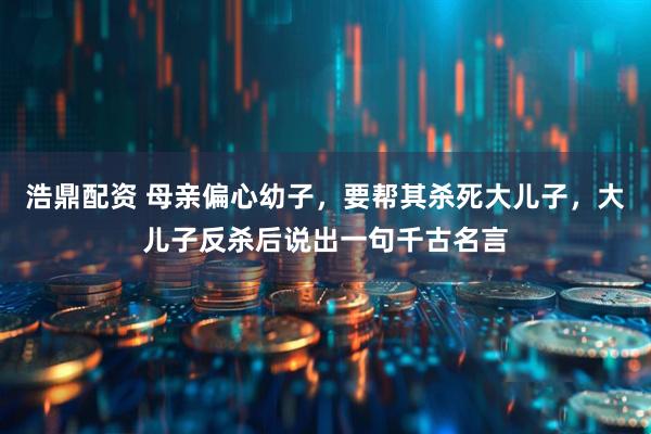 浩鼎配资 母亲偏心幼子，要帮其杀死大儿子，大儿子反杀后说出一句千古名言